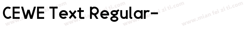 CEWE Text Regular字体转换